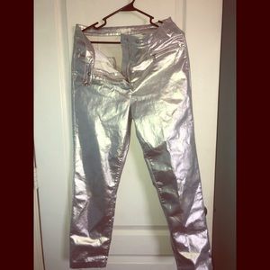 H&M silver pants.